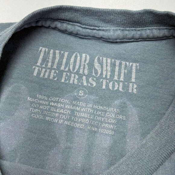 Taylor Swift The Eras Tour T Shirt Small 17x25 Gray Short Sleeve Tour - Picture 10 of 12